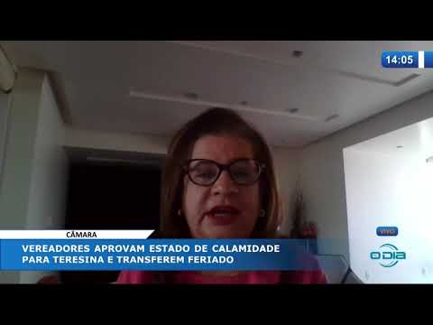O DIA NEWS 15 04 20  Vereadores aprovam estado de calamidade para Teresina e transferem feriado