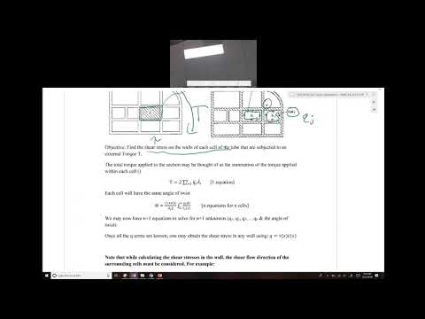 MME 412_512-L18-#57 Shear Stress and Twist angle in multi-cell thin walled sections