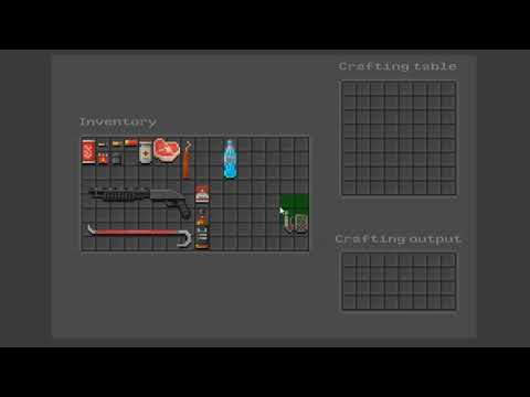 Interactive inventory system crafting showcase