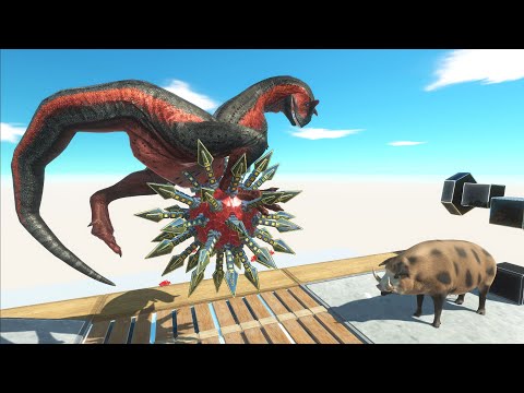 Spike Ball Traps Through The Floor - Animal Revolt Battle Simulator