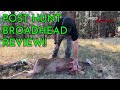 G5 Megameat Post Hunt Broadhead Review