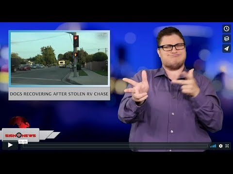 Dogs recovering after stolen RV chase (ASL - 5.23.19)