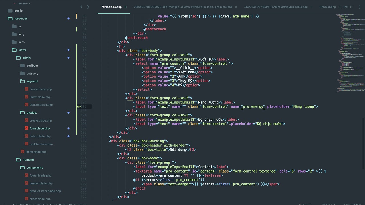 [Seri] - Website đồng hồ - Thêm và xử lý tiếp phần thuộc tính trong admin