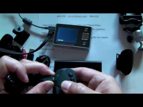 808 #26 camera review (the smallest 1080p Car DVR - dash cam)