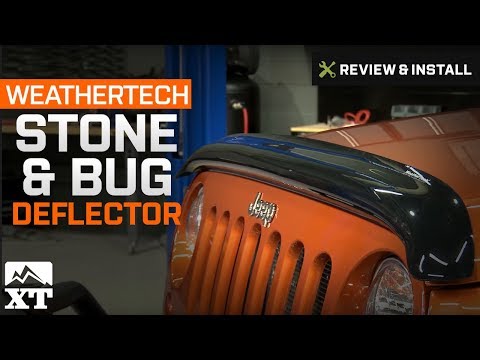 Jeep Wrangler Weathertech Stone & Bug Deflector - Dark Smoke (2007-2017 JK) Review & Install