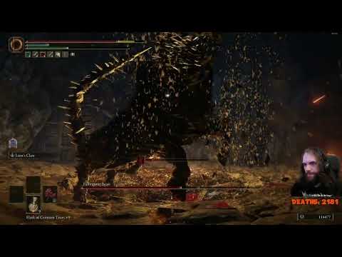 Elden Ring - Boss "Fallingstar Beast" in Sellia Crystal Tunnel / Melee, No Shield, No Summons