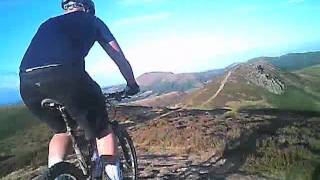 preview picture of video 'Mountain Biking Long Mynd - Burway off road descent'