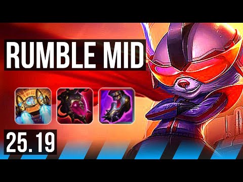 RUMBLE vs AKALI (MID) | 2500+ games, Comeback, 9/4/13, Dominating | KR Master | 25.19