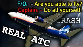 DRUNK Pilot Crashed Boeing 737. REAL ATC