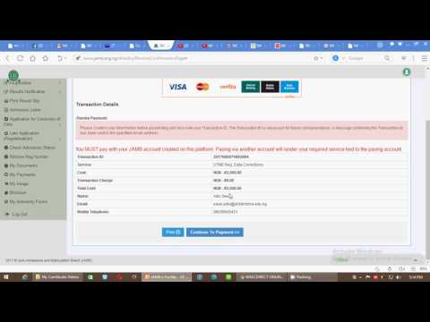 Change of course/institution on Jamb portal