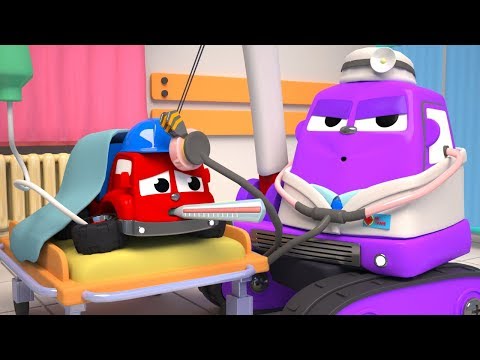 FRIENDS ON WHEELS EP 31 -  THE HELICOPTER TAKES THE DUMP TRUCK AT THE HOSPITAL