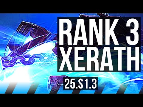 XERATH vs SYNDRA (MID) | Rank 3 Xerath, 7/1/5, 700+ games | KR Challenger | 25.S1.3