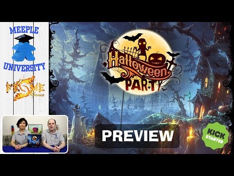 Halloween Party Board Game - Rules Overview for Kickstarter