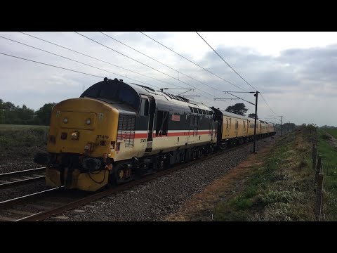 DRS 37419 and 37610 thrash north past Ardleigh with 1Q18