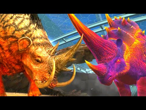 MAMMOTHERIUM VS BEHEMOTH 93 VS ARMORMATA | JURASSIC WORLD THE GAME