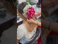Real Flower Marriage’s Bride Bun Done by us.  #realflowers #hairstyle #hairbun #marriage #bride