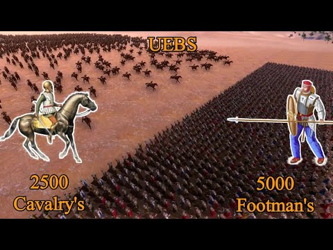 5000 Footman's vs 2500 Cavalry's | Ultimate Epic Battle Simulator |