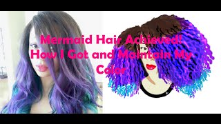 Mermaid Hair Achieved! How I Got and Maintain My Hair Color | QFTPC