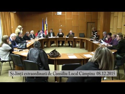 Sedinta extraordinara Consiliul Local Campina din 8 dec. 2015 – partea I