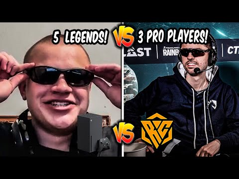 3 PRO PLAYERS DO PC vs 5 LENDAS DO CONSOLE! - RAZAH