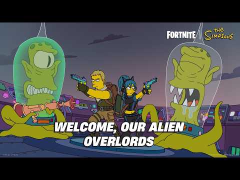 Fortnite Welcomes Our Alien Overlords - Fortnite | The Simpsons