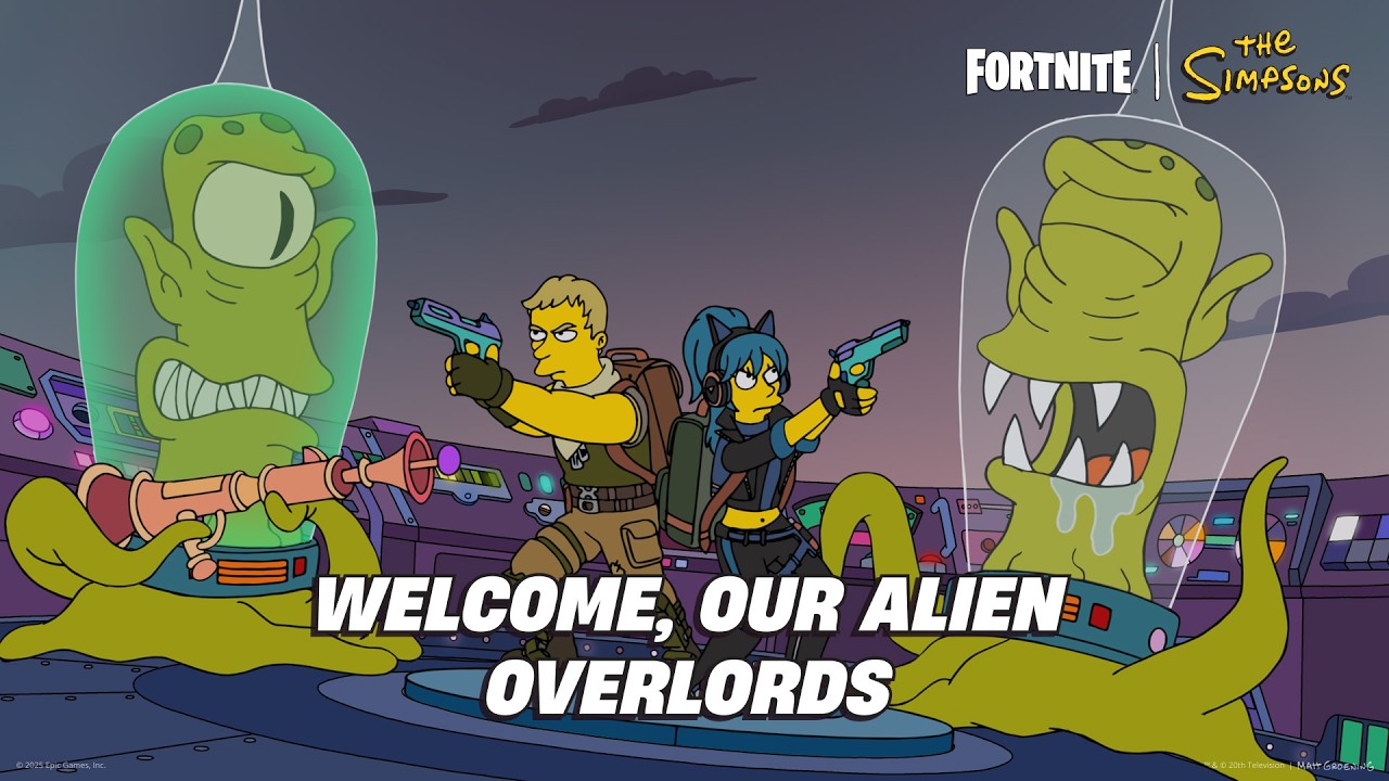 Fortnite Welcomes Our Alien Overlords - Fortnite | The Simpsons