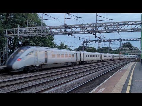 Avanti West Coast Class 805s, 805003 and 805001 passing Rugeley Trent Valley