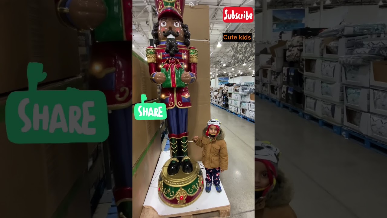 Giant Nutcracker || 8 Ft Nutcracker Christmas Decor || #shorts  #costco