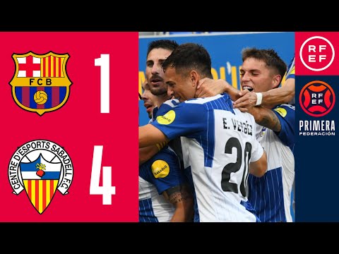 RESUMEN #PrimeraFederación | FC Barcelona Atlètic 1-4 CE Sabadell | Grupo 2 | Jornada 8
