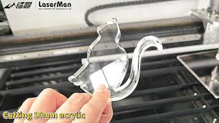 [laserMen] LM-1325 Large Size CO2 Rack Cutting Machine cutting Acrylic MDF