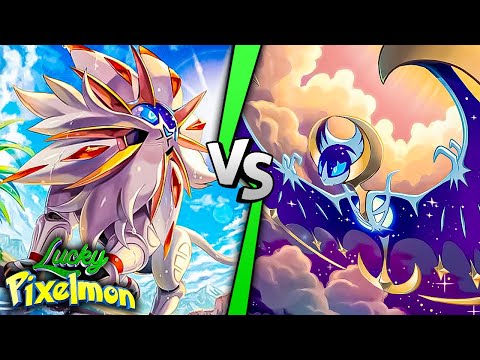 Minecraft LUCKY PIXELMON - LUNALA vs SOLGALEO ! NECROZMA DESTRUIU A BATALHA !!