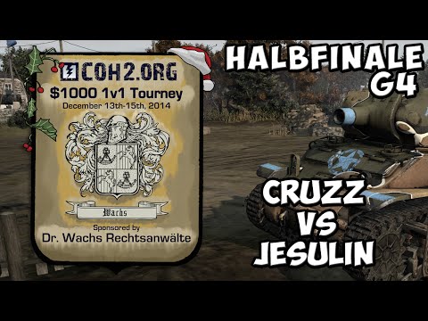 COMPANY OF HEROES 2 - Halbfinale G4 Jesulin vs Cruzz ★ $1000 COH2.ORG 1v1 ★