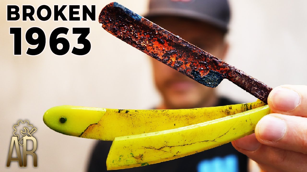 Broken Straight Razor Restoration From 1963 - Cuéntalo en vídeo - Sin ...