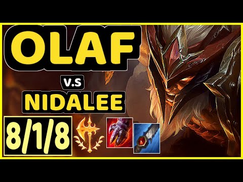 METEOS (OLAF) vs NIDALEE - 8/1/8 KDA JUNGLE CHALLENGER GAMEPLAY - NA