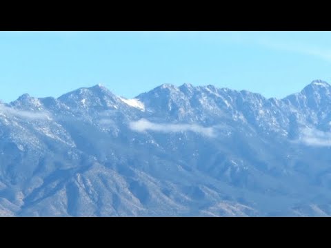 Wicked Thanksgiving holiday weekend storm leaves snow in the Santa Rita Mountains 11302019