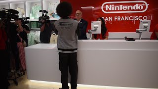 Doug Bowser Makes First Sale to Nintendo New York Superfan at Nintendo San Francisco