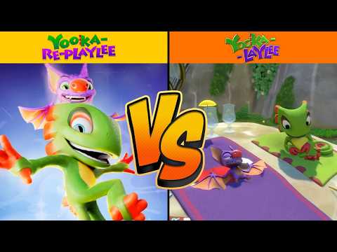 Yooka Replaylee vs Yooka-Laylee Gameplay - Graphics Comparison + Changes!