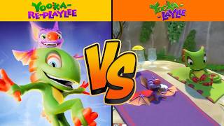 Yooka Replaylee vs Yooka-Laylee Gameplay - Graphics Comparison + Changes!