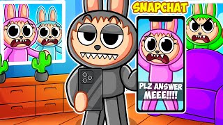 Gray Labubu IGNORES His CRAZY FAN GIRLS For 24 HOURS In Snapchat... (Roblox)