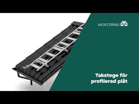Montering Plannja Takstege på plåttak
