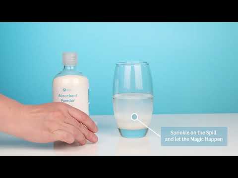 Absorbent Powder for Bodily Fluids & Spills, Vomit, Commode Buckets, Bed Pans, Incontinence Aid