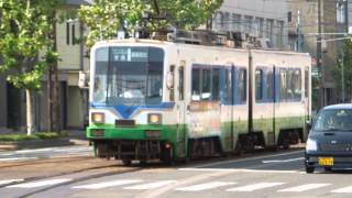 preview picture of video '福井鉄道770形 鉄軌分界点通過 Tramway in Fukui'