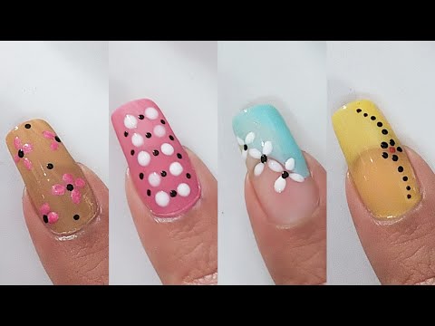 diseños de uñas cortas elegantes 2024 || 2Mints Easy Nail Art designs ♥️🍂
