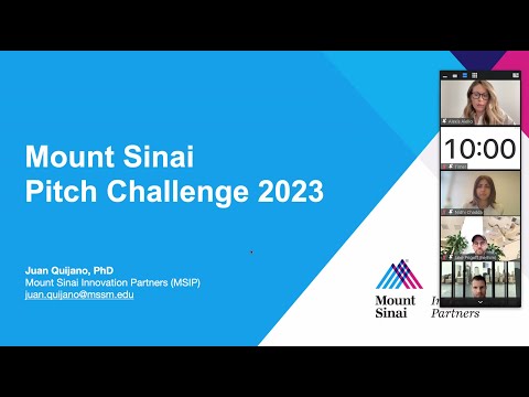 Mount Sinai Pitch Challenge 2023