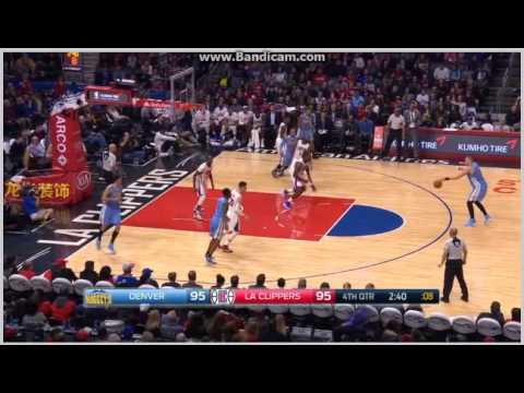 Nikola Jokic 3-pointer for the lead! Los Angeles Clippers vs. Denver Nuggets - NBA - 26/12/2016