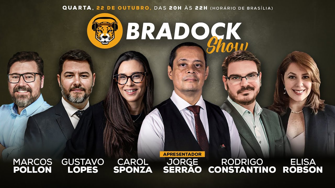 Bradock Show 22/10/25 - Serrão, Constantino, Carol Sponza, Gustavo, Marcos Pollon e Elisa Robson