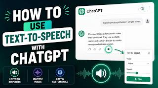How to Use Text-to-Speech with ChatGPT