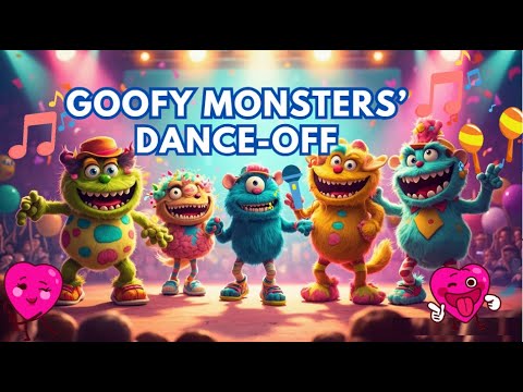 Goofy Monsters’ Dance-Off #1minutesongs #kidssongs #learningthroughplay #shortsforkids #youtubekids