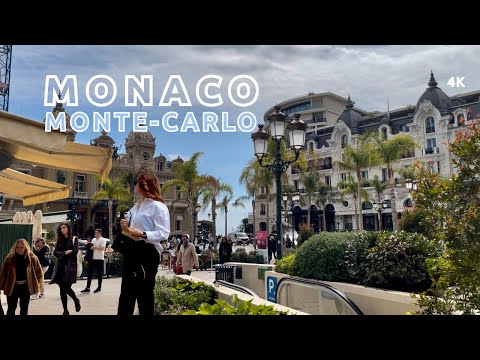 Monaco, Monte-Carlo ???????? April 2023- 4K HDR Walking Tour