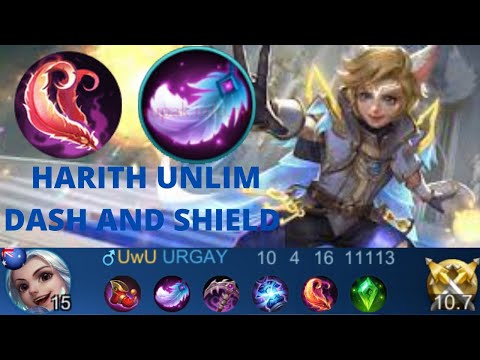 UNLIMITED SHIELD AND GOLD! | Harith Best Build and Emblem 2021 | Harith Gameplay 2021 Mobile Legends